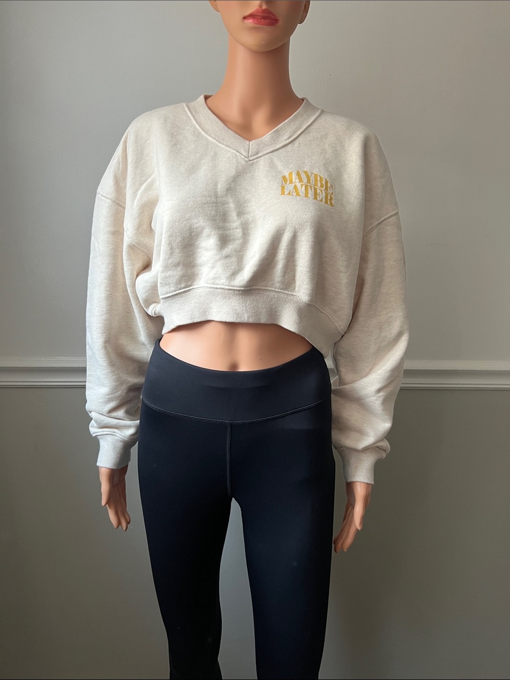 OFFLINE by Aerie "Maybe Later" Cropped Sweatshirt